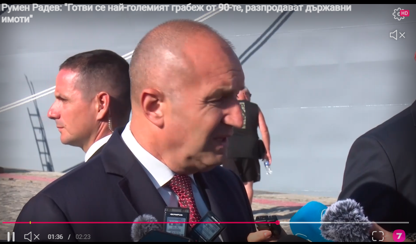 Rumen Radev: Dokonali największego napadu na Bułgarię od lat 90.