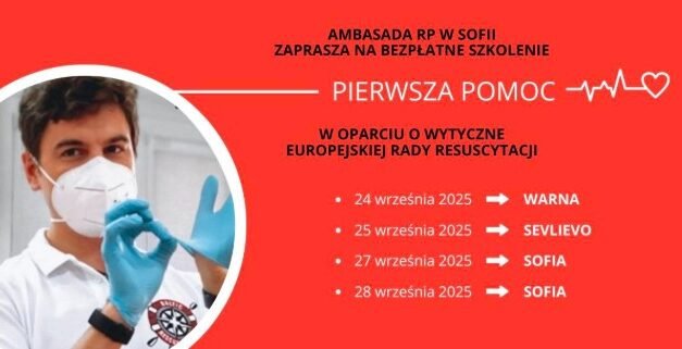 Bezpłatne szkolenia z zakresu pierwszej pomocy przedmedycznej w kilku miejscowościach w Bułgarii